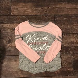 justice long sleeve. rose gold and grey never used. smoke and pet free home